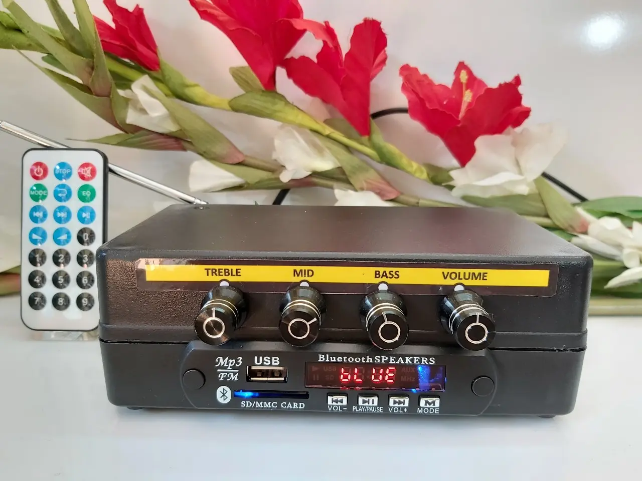Thiết bị nhận Bluetooth PRO  - Tích hợp Bộ Nâng Tiếng -NGUỒN AUTO VOLT