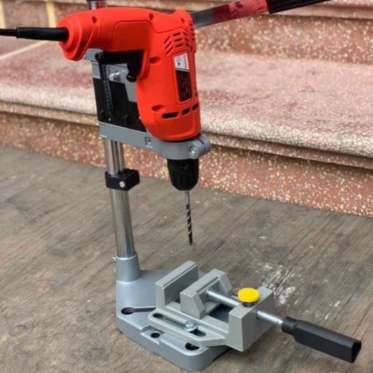 Khung gắn máy khoan cầm tay đế kẹp bàn khoan bàn thanh khoan tay ê tô kẹp