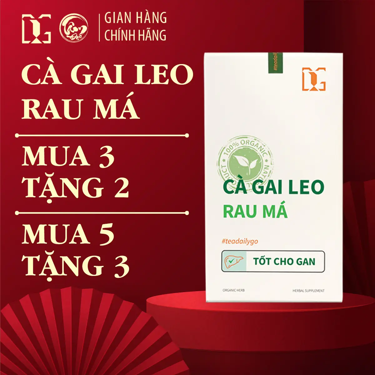 Trà Cà Gai Leo Rau Má Tdg Trà Tốt Cho Gan - 30 Túi Lọc(Tl01) Nước Trà Làm Mát Gan
