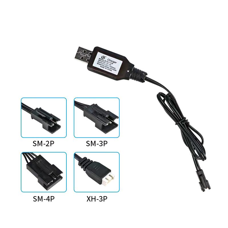 ที่ชาร์จ, 7.4V (3.7V X2), SM-2P/3P SM-4P, ขั้วต่อย้อนกลับ, เหมาะสำหรับแบตเตอรี่ Li-ion, รถยนต์และเรื