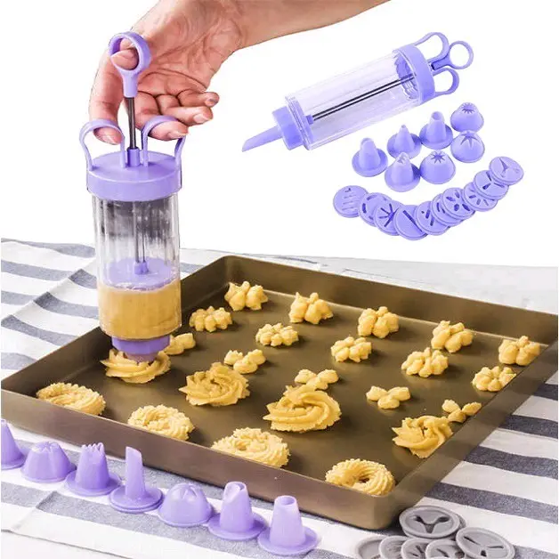 cetakan penghias hias kue kering 19 / 18 / 8 in 1 nastar Cookie Biscuit Biskuit Press Icing Spuit Cake cone decoration Medan meriah meriahshoppe