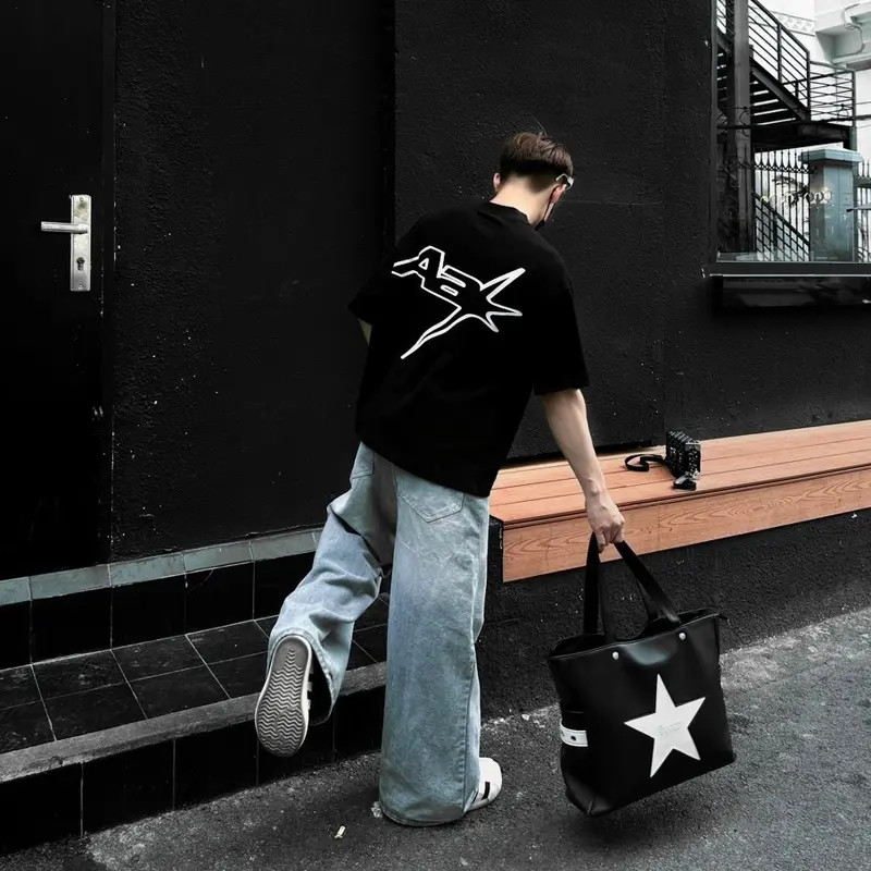 Túi TOTE DA star unisex Slyour Bag, chất liệu da pu, vừa lap 16inch ( V3 ) khóa kéo Nam Nữ Hình Chữ Nhật tui  deovai cloud  tote bag Nhung  có thể mở rộng hàn quốc (SV3) 6