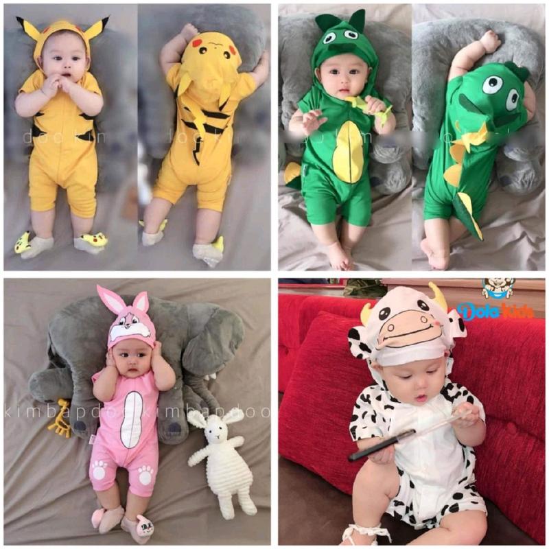 Body thú cotton cho bé Vải Cotton Jumpsuit