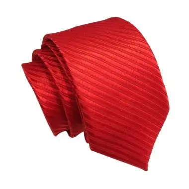 calya merici dasi kantor pria warna merah salur bahan kain polyester tyrone Segitiga 2