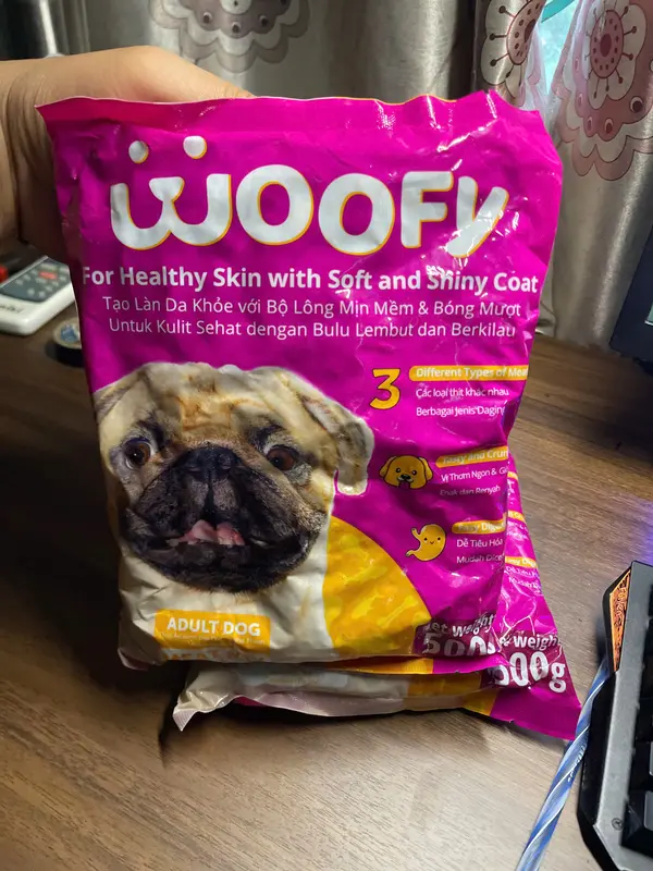 Hạt Woofy thức ăn cho chó trưởng thành 0,5kg (1 gói 500g) 3