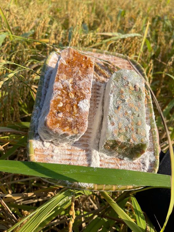 Chè Lam truyền thống bắc giang nhà Hải Hoà Combo 3 Vị Kẹo mật, nếp, gấc 0,5 kg , đồ ăn vặt snack ngon bổ rẻ vị thơm ngon đặc sản bắc giang