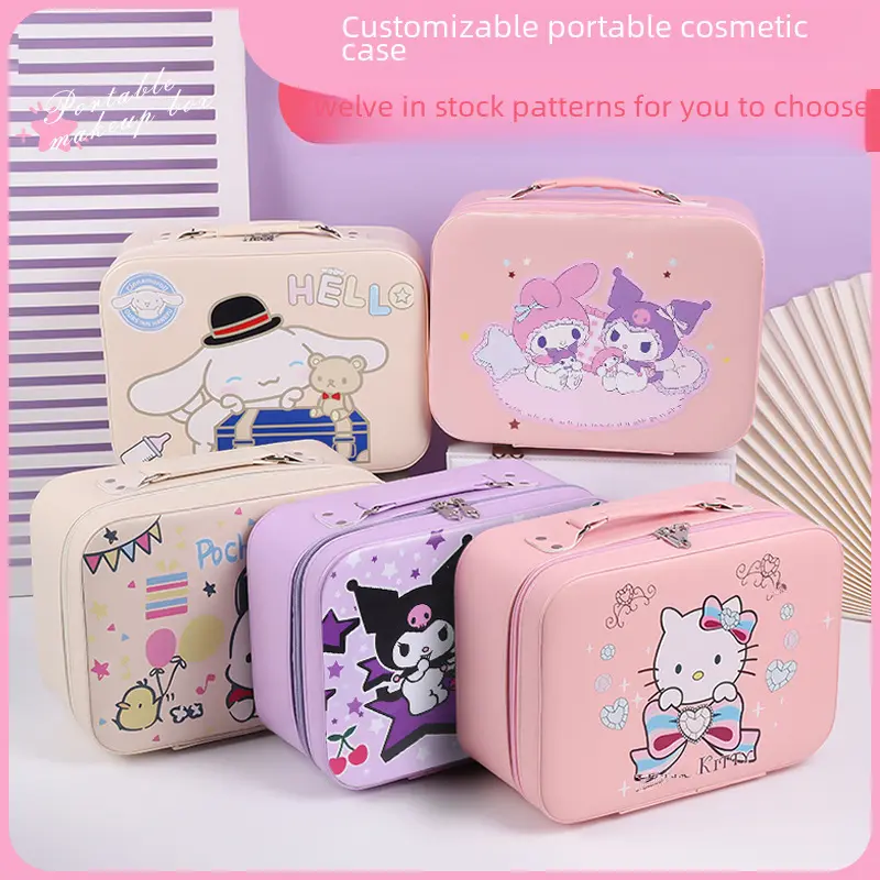 Túi Đựng Mỹ Phẩm Sanrio Hoạt Hình, Cầm Tay, Dung Tích Lớn, Hộp Đựng Đồ Trang Điểm Cầm Tay, Quà Tặng Cầm Tay, Lưu Trữ Goka, Clow M Bag Nam