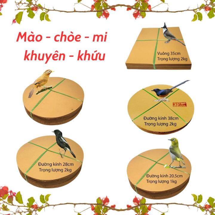 Giấy lót lồng chim lồng giấy lót lồng chim tròn đủ kích thước từ 20,5 đến 52cm 1kg
