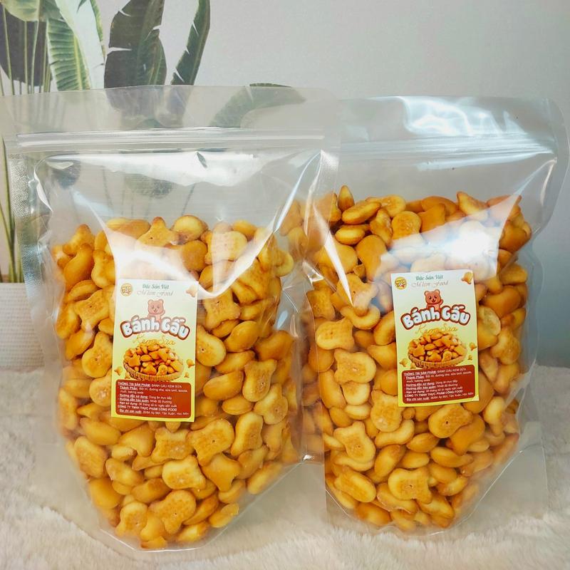 BÁNH GẤU THIÊN HỒNG NHÂN KEM SỮA Túi Zip THƠM, BÉO ĐĂC BIỆT Ăn Vặt Snack Food sot muoibeo