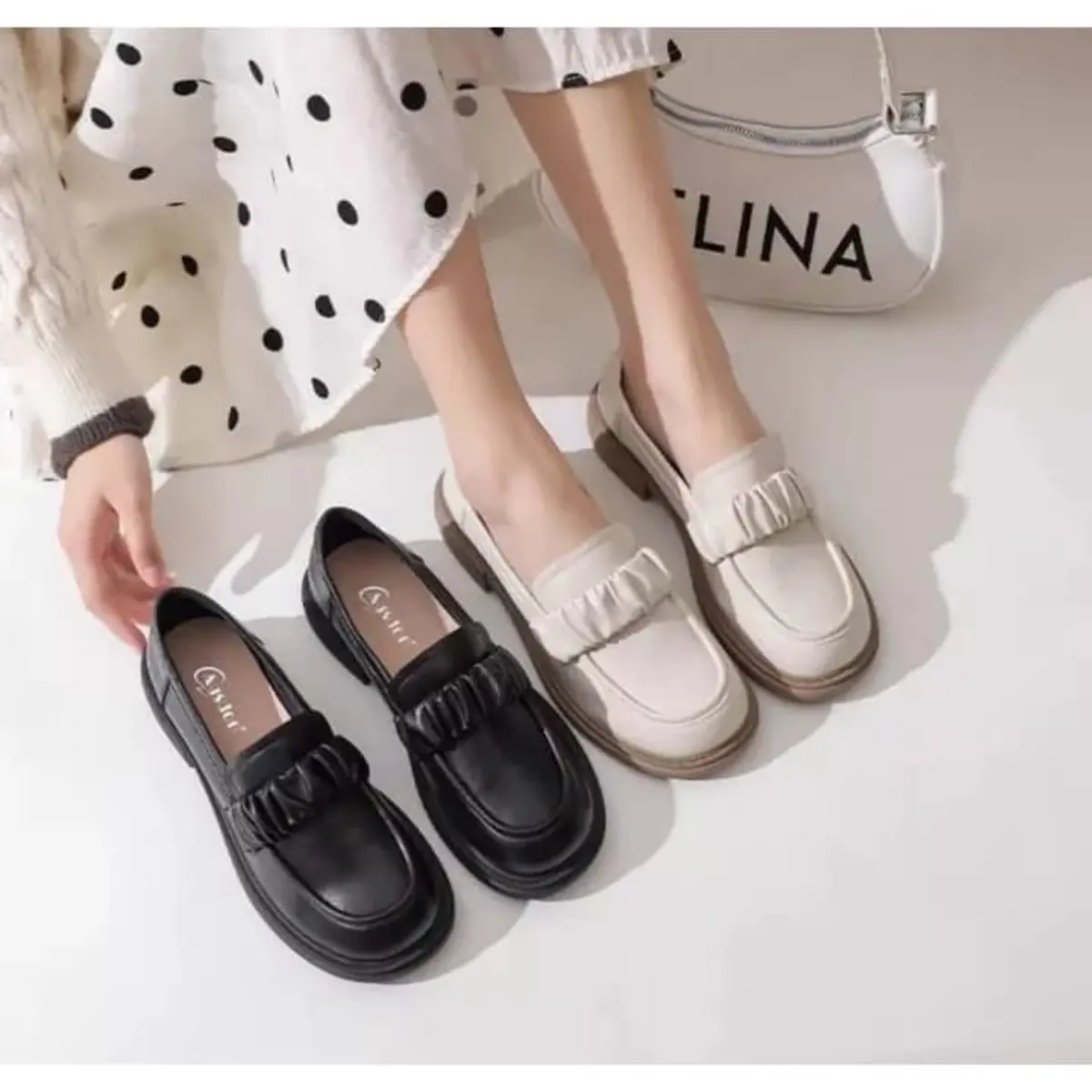 Sepatu Wanita Loafers 2023 / Sepatu Korean Style Premium DC 288