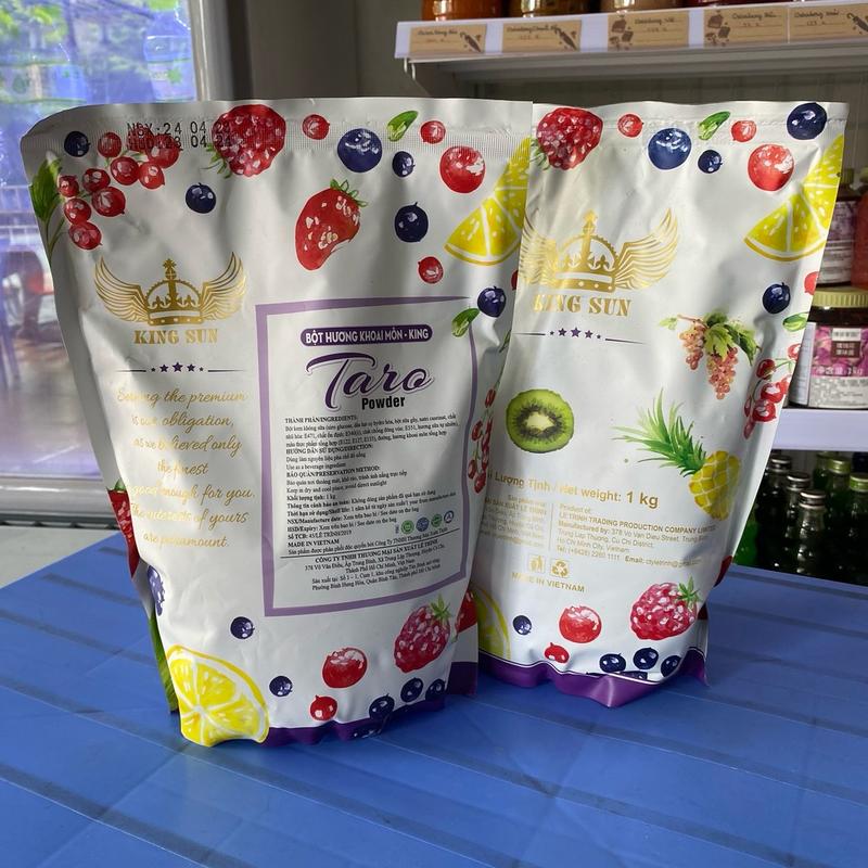 [MINHMINH]- KINGSUN- BỘT HƯƠNG SOCOLA & KHOAI MÔN KING gói 1KG tạo hương sô cô la và khoai môn chất lượng cao 1
