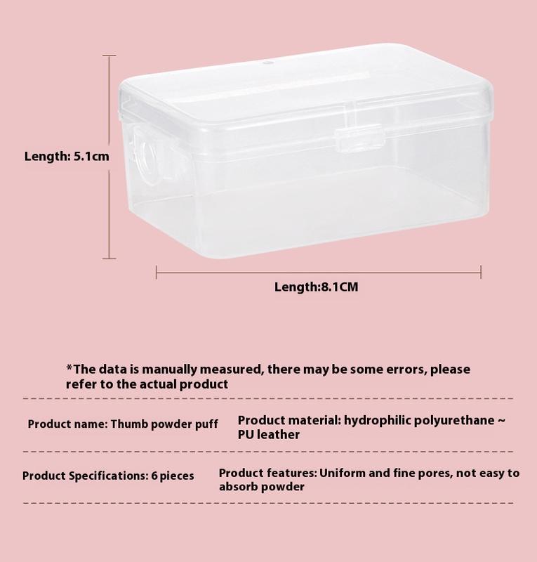 Product Introduction of Mút Trang Điểm, Kích Thước Nhỏ, Đệm Khí Ngón Tay Cái, Thích Hợp Để Sử Dụng Ướt Và Khô, Thích Hợp Cho Kem Nền Dạng Lỏng, Không Hấp Thụ Bột, Mút Đầu Ngón Tay Mỹ Phẩm Cosmetic 18