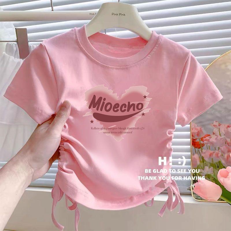 Product Introduction of Áo Phông ngắn Tay Áo, Cho Bé Gái Trẻ Trung Và Nhỏ Hàng Mới Về Mùa Hè, Áo Phong Cách Công Chúa Thường Ngày Cho Em Bé Và Trẻ Em, Tay Lửng Dây Rút, Thời Trang 16