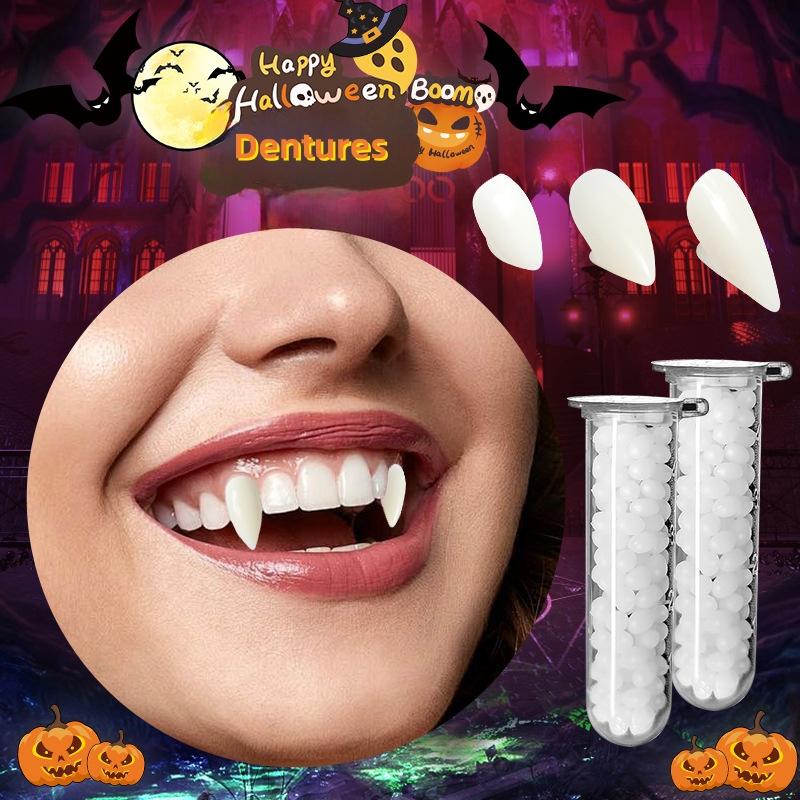 1Box Halloween Decoration Vampire Teeth Fangs Dentures Props - TikTok ...