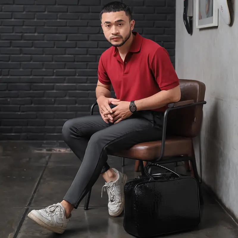 HSRM Dapper Ankle Pants Dark Grey | Celana Kerja Formal Ankle Pria Slimfit 5