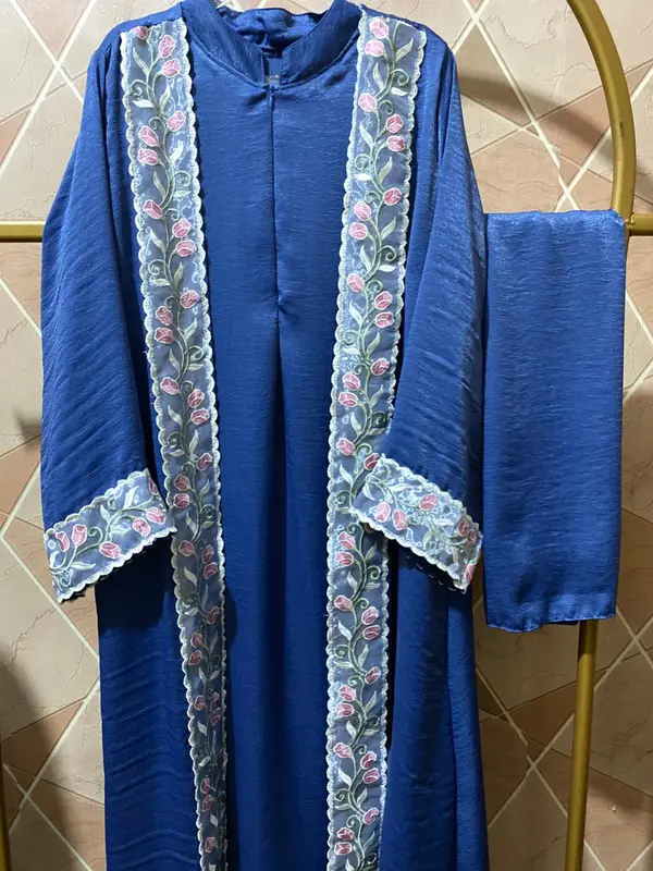 Zakia Abaya Santorini Silk Premium Friendly Busui Bordir Mewah Lebaran abaya  syakila 8