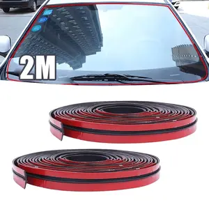 【SIAP】2M Seametal Karet Kaca Suara Anti Debu Air Mobil Segel Karet Pelindung   Cocok untuk Berbagai Tipe Mobil