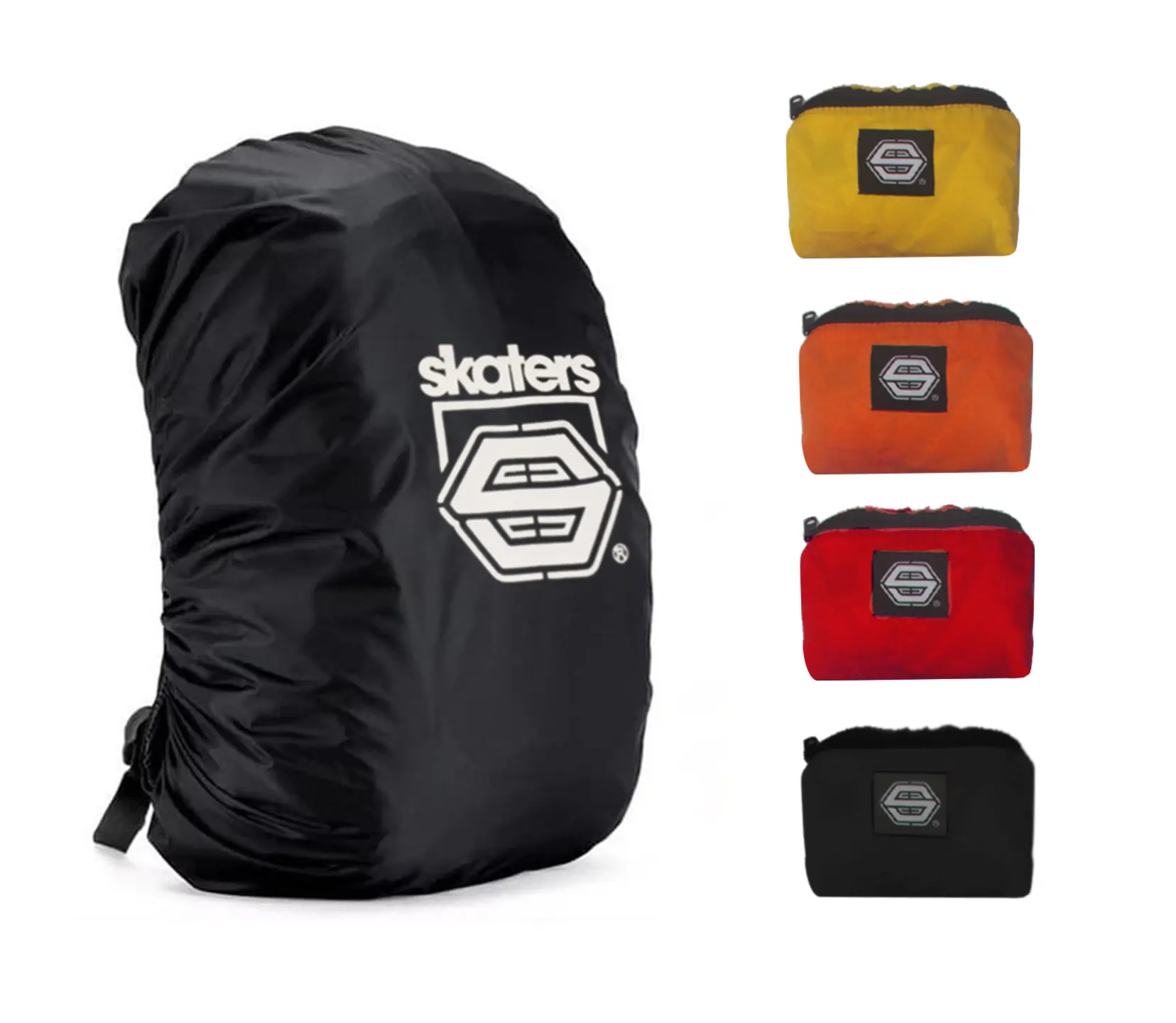 RAINCOVER BAG SKATERS HITAM VB089 ORANGE VB092 MERAH