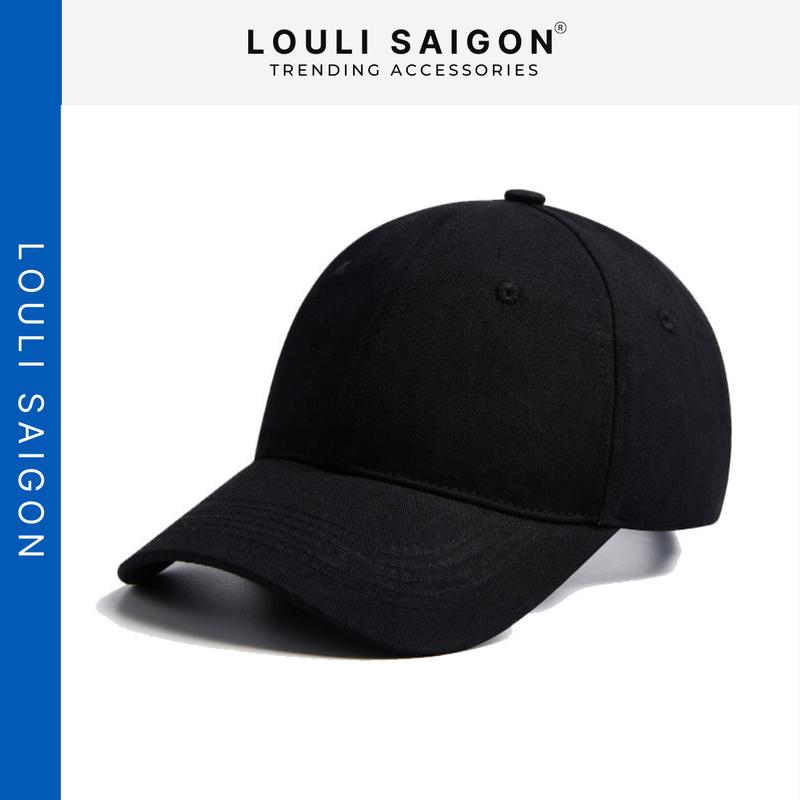 Mũ lưỡi trai Trơn LOULI SAIGON Basic,nón kết form cứng nam nữ vải kaki cao cấp M24FC