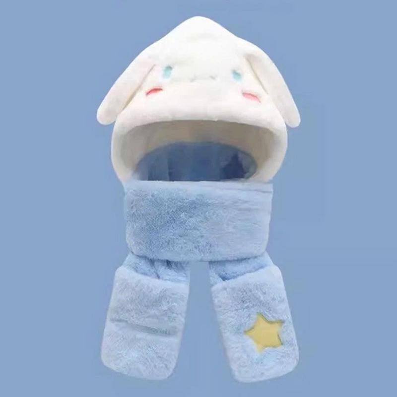 Product Introduction of Mũ Lông Cừu Kuromi Cho Bé Dễ Thương Sang Trọng và Ấm Áp Mũ 3in1 Có Xỏ Tay Nón Voi Cho Bé Gái Women Len 11