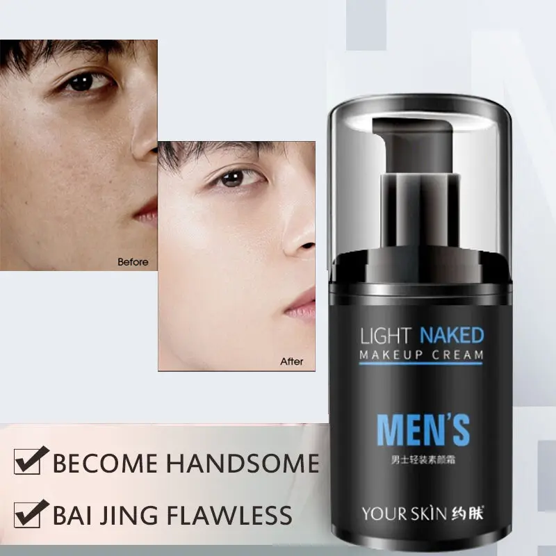 2024 Lico Men Face Whitening Cream Tone-up Cream For Men Light Skin Cream Base Cream Whitening Moisturizing Oil Control Brightening Skin Moisturizing Lazy Concealer Cream 50g Skincare Comfort Moisture Moisturize Moisturizer