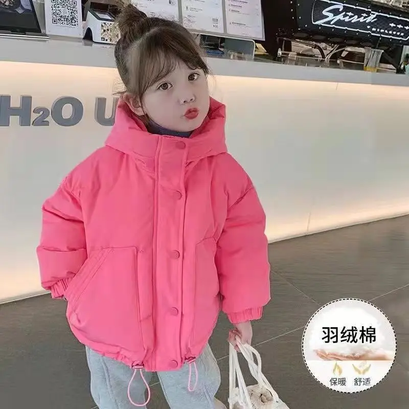 Áo áo Phao Phong Cách Hàn Quốc, Cho Bé Gái, Quần Áo Mùa Đông, Thời Trang, Túi Lớn, Thích Hợp Cho Bé Gái Và Trẻ Em, Áo Khoác, Cho Mùa Thu Và Mùa Đông, Năm 2025 áo  khoác