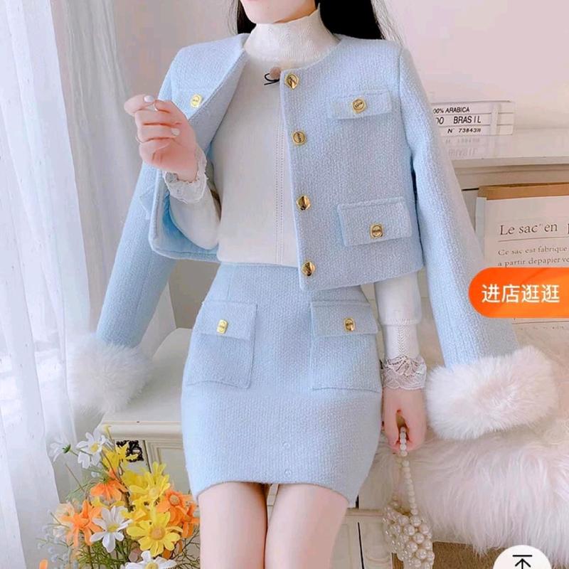 Set váy dạ hai lớp nữ sang chảnh có lớp lót habutai co gianz nhẹ mềm mại giặt máy thoải mái