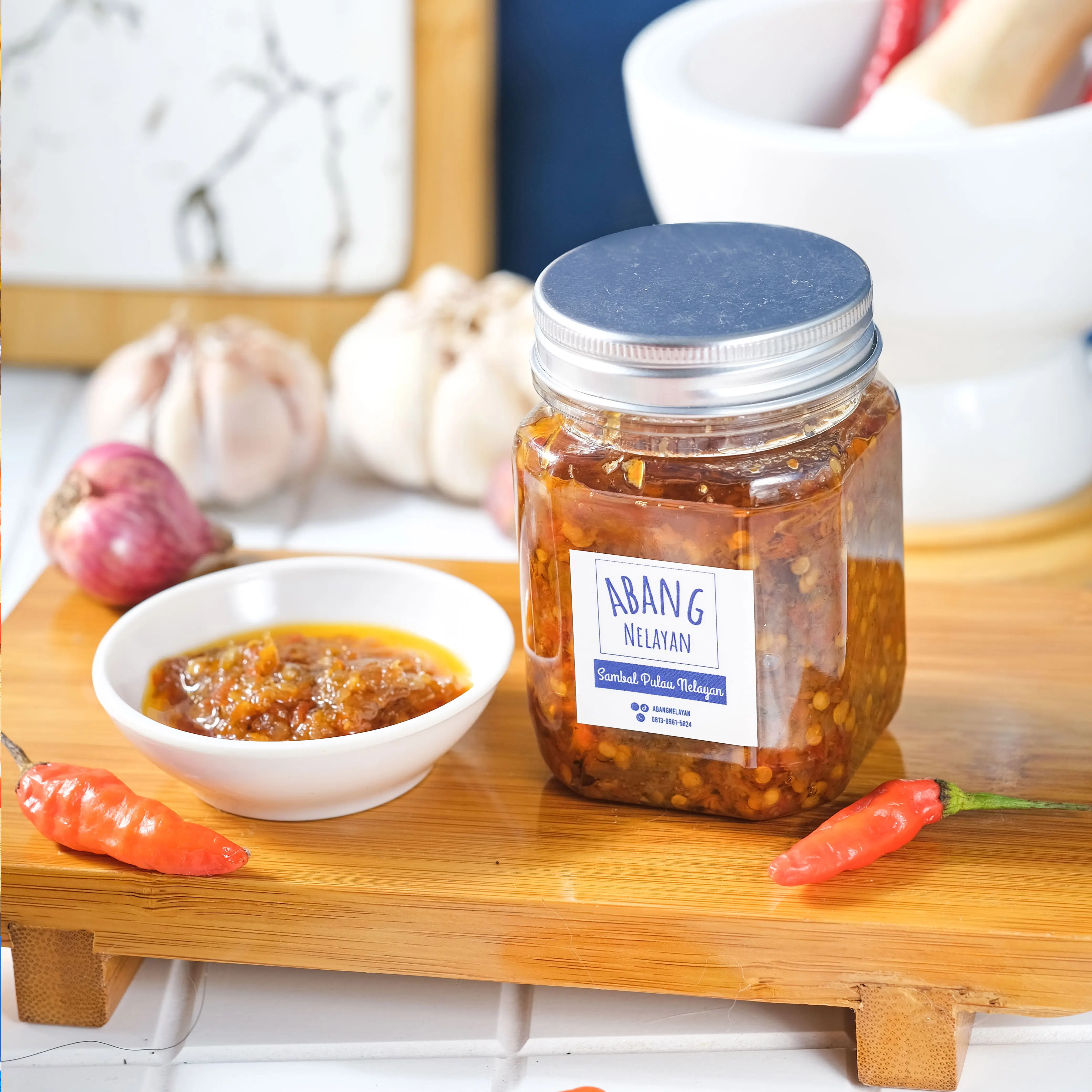 Sambal Asap Pulau Nelayan food toples  masakan  instan Pedas Makanan