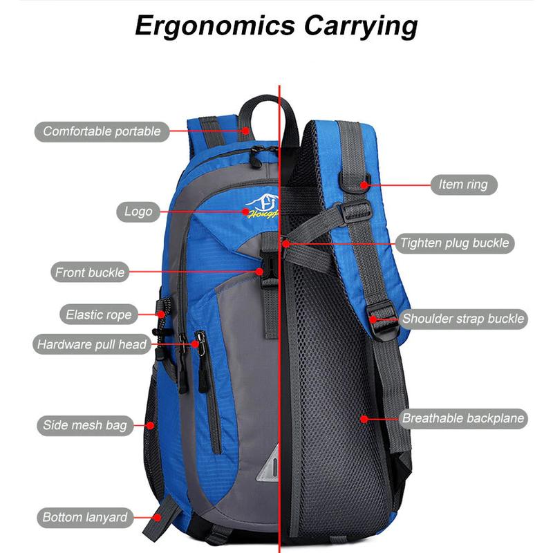 Product Introduction of AGS Waterproof Outdoor Backpack Hiking Camping Travel Bag Sports Rucksack Casual Waterproof Backpack Men Women Laptop Sports Bag Hiking Camping Mountaineering Outdoor Travel Bag AC1 30