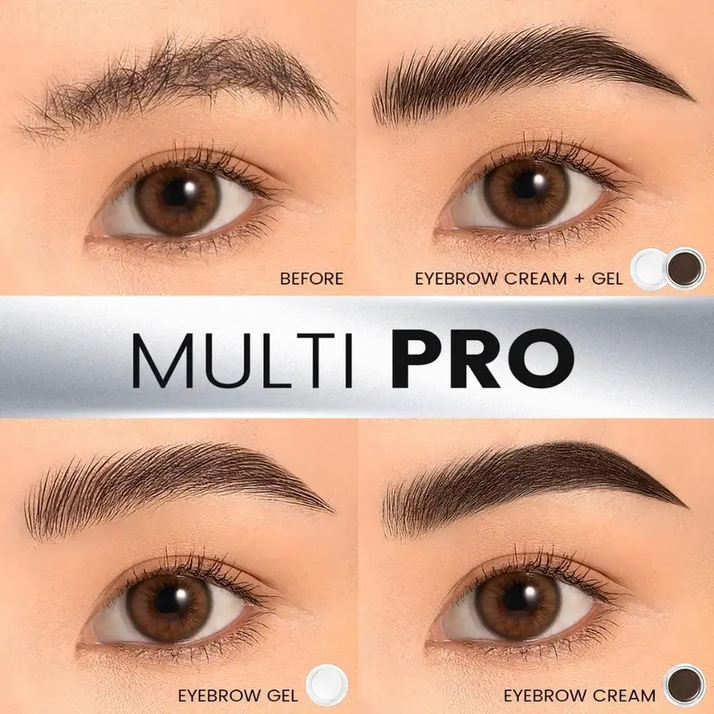 FOCALLURE 2-in-1 Eyebrow Cream & Setting Gel 3D Pro-shape 4