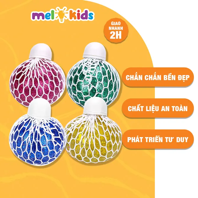 [Đồ chơi an toàn] Đồ Chơi Bóng Lưới Bóp Nắn Mesh Quishy Ball Giải Tỏa Stress Đường Kính 6Cm Chất Liệu Nhựa Dẻo daocarot balisong
