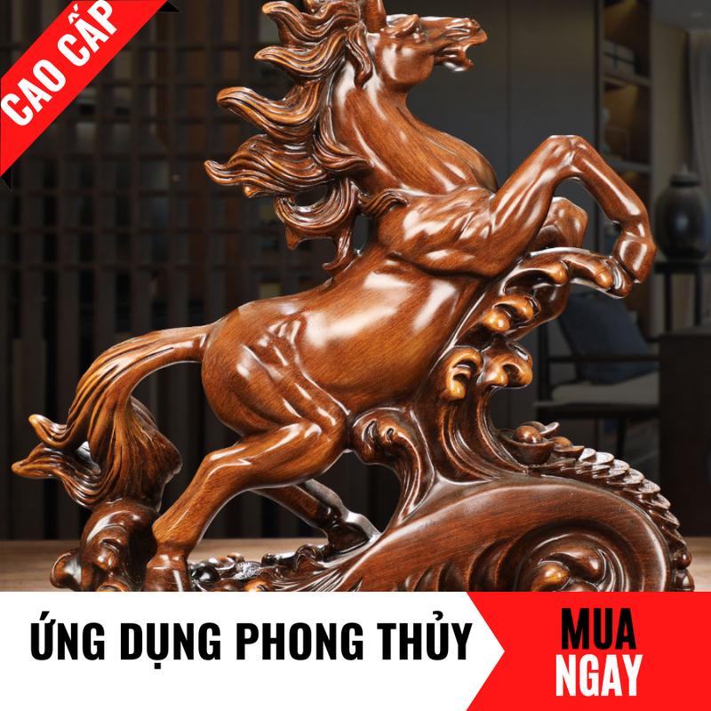 Tượng Ngựa Nhất Mã Phi Thiên Trang Trí Phong Thủy Cao 22cm 5