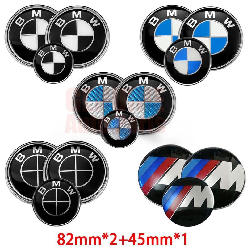 3pcs For BMW E60 E39 E34 E46 E32 82mm Car Front Hood Emblem 82mm ...