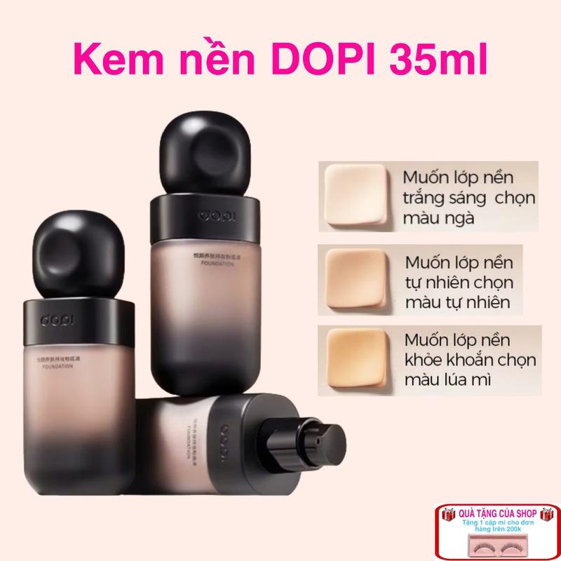  Kem nền DOPI với chất kem mỏng mịn che phủ tốt kiềm dầu giữ nền bền màu lâu trôi 35ml 