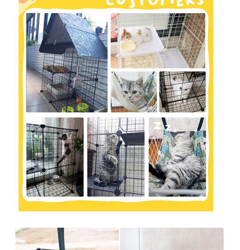 Product Introduction of [Free Gift By Clip T & C]~ Hajetso Extra Large 12 Cubes Steel Wire Cat Cage Cat Rest Play House with Doors and Stair 6