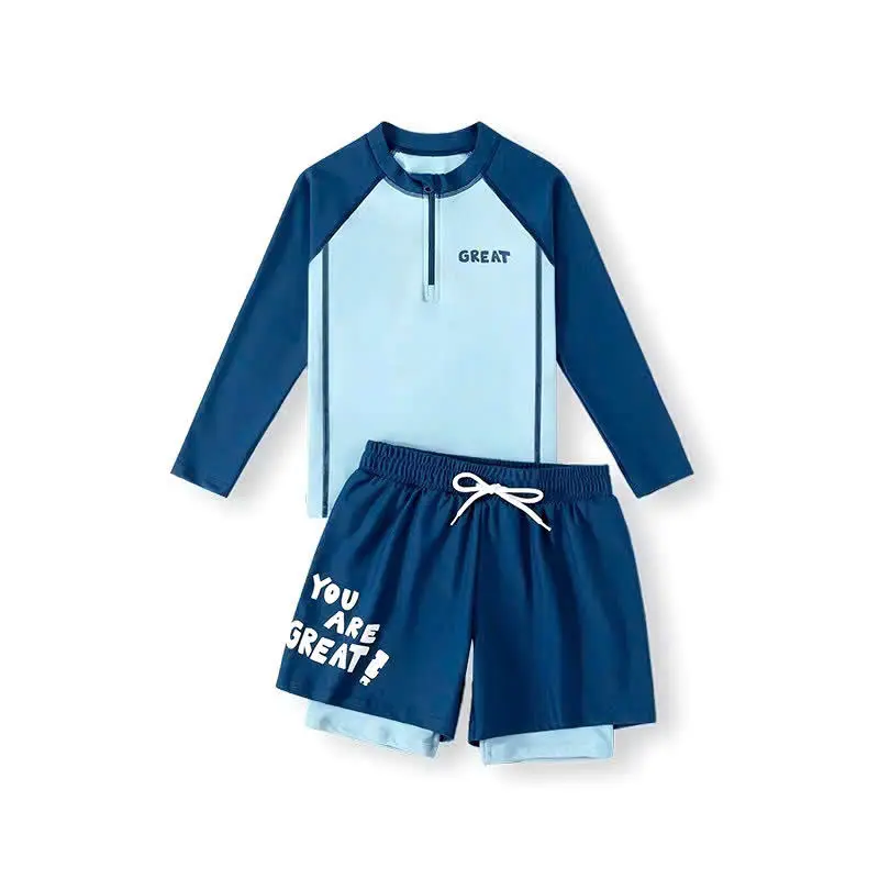 YumiKids BK19 Đồ Bơi 2 Mảnh Thể Thao Cho Bé Trai 12-55kg Chất Liệu Thun Bơi Co Giãn 4 Chiều Bảo Vệ UV An Toàn Cho Bé 1
