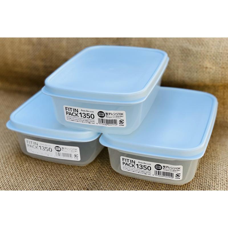 Product Introduction of Set Hộp thực phẩm Fit in Pack nắp dẻo Nhật Bản 2200ml,1350ml,900ml,600ml,300ml,150ml 33