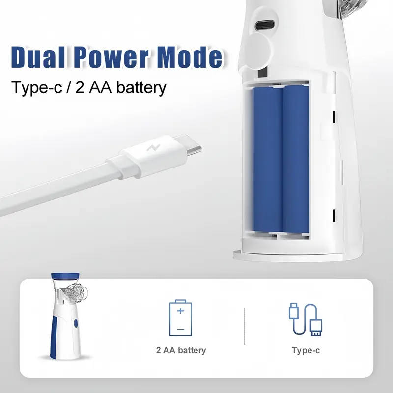 Portable Mesh Nebulizer, 1 Piece Electric Atomizer with Accessories, Compact Design for Home and Outdoor Use, Suitable for Adults and Kids 5