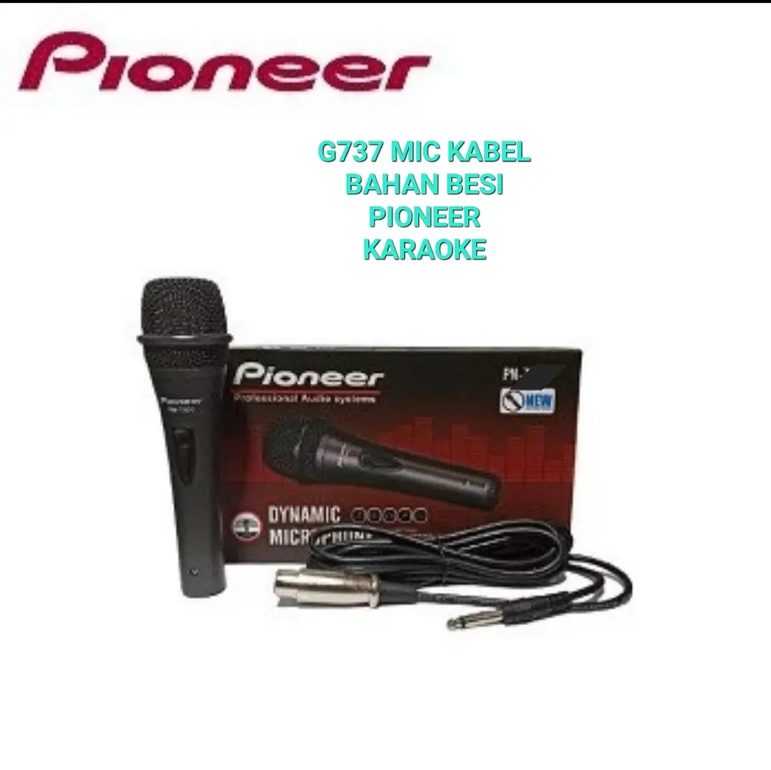 G737 MIC KABEL DYNAMIC MICROPHONE MIK MIX PRO AUDIO PROFESIONAL PIONER PIOONER BESI KARAOKE VOKAL VOCAL ARTIS LEGENDARY LEGENDARIS LIVE PERFORMANCE MIKROPON Mikrofon