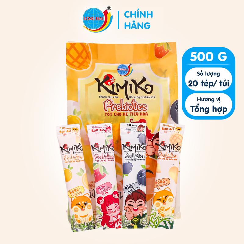 Thạch rau câu KIMIKO Long Hải bổ sung Prebiotics túi 500g Ăn Vặt Snack Food