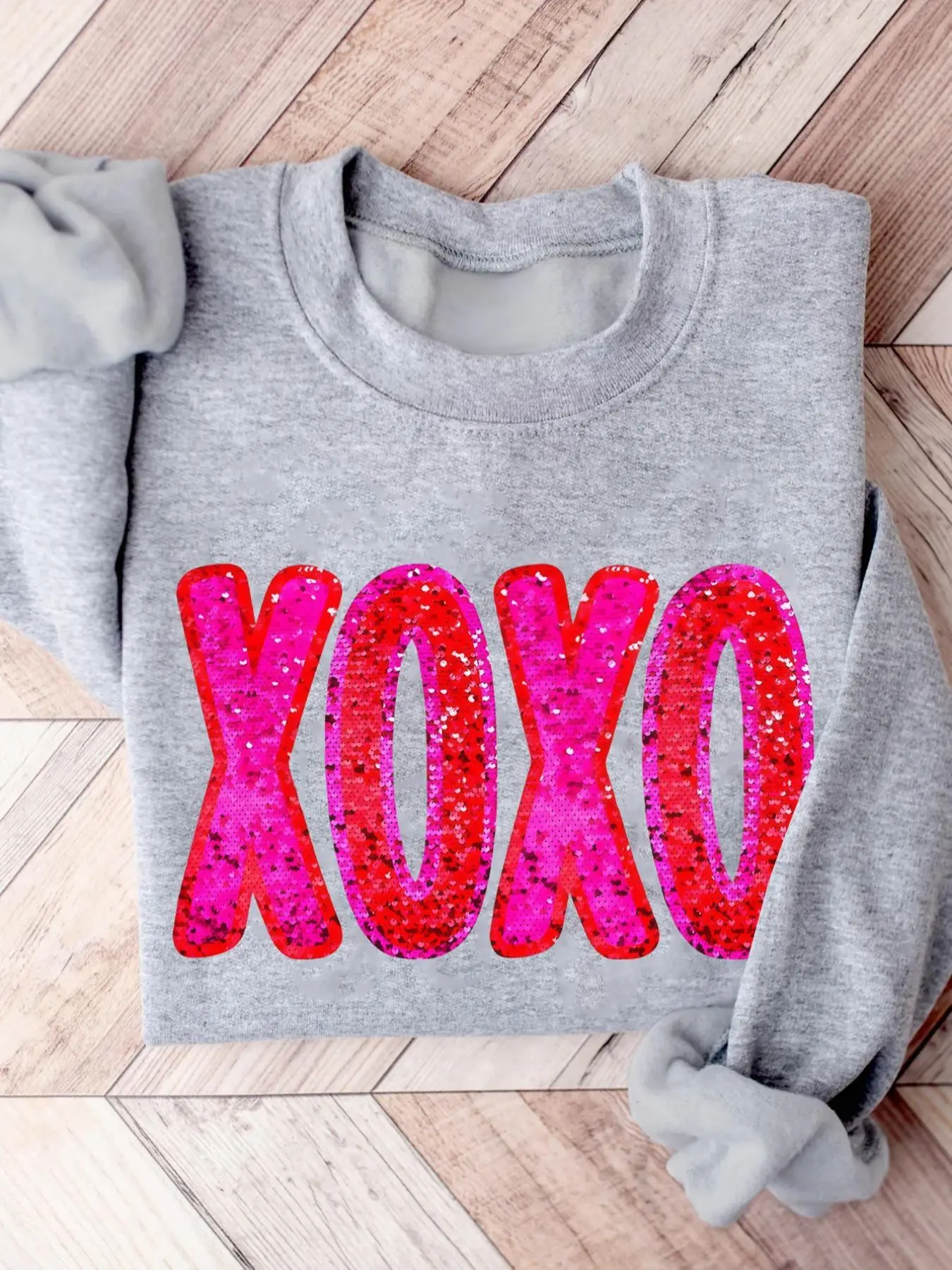 Women's Letter Print Round Neck Sweatshirt, Casual Long Sleeve Pullover for Spring & Fall, Ladies Clothes for Daily Wear
