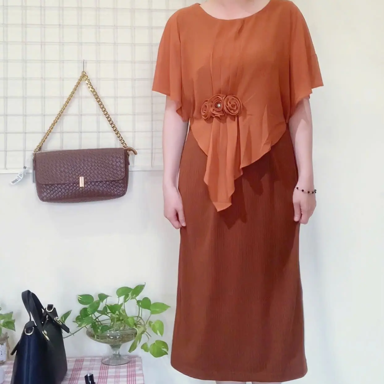 Đầm Trung Niên Cao Cấp Dáng Dài Sang Trọng Quý Phái Cực Xinh Bigsize Cho Các Cô Đi Tiệc U40, U50, U60 tm2149 Nữ Voan Women Dress Voi