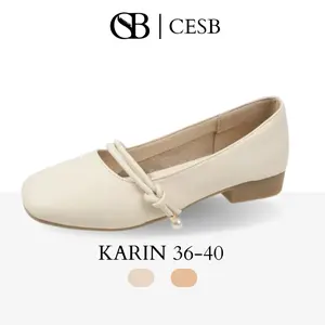 CESB Karin Flat Shoes Wanita Premium Casual dan Fashionable Sol Karet