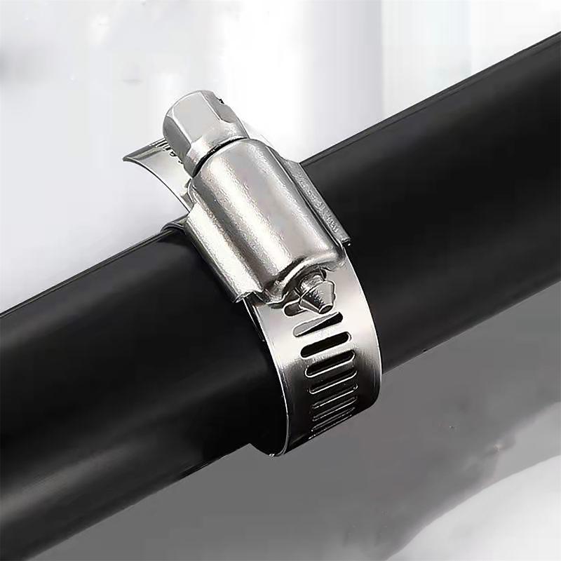 Product Introduction of Pipe Clamps 201 Stainless Steel Hose Clips Adjustable Drive Hose Clamps 13~95mm Water pipe Fastener Replacements 1/10Pcs 17