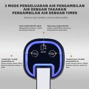 HL  Pompa Galon Elektrik 3 Tombol Portabel / Dispenser Desinfektan Sinar UV Premium | USB Type-C 1200mAh