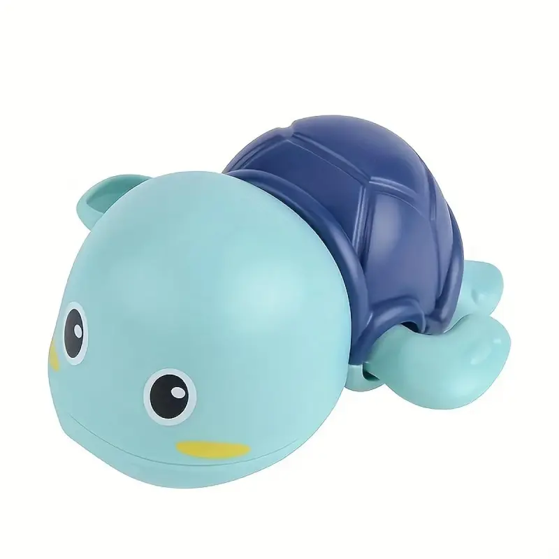 Random Cartoon Turtle Design Bath Toy, 1 Count Cute Animal Design Wind Up Bath Toy, Bath Toy For Kids 7