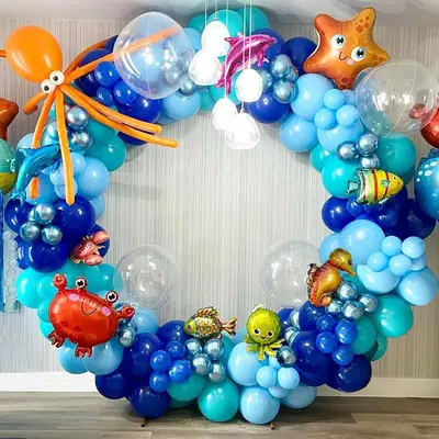 40 Inch Giant Number 3 Balloon - Navy Blue Laser Foil Balloon For Birthday Party Decor