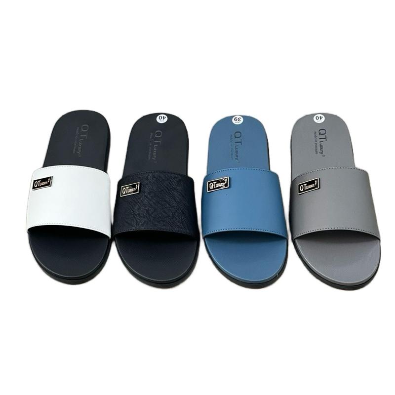 Dép Lê [khâu quai có hộp 19 ]Chất Liệu Da Sít Cao Cấp - Mặt Đế Nhám Mềm Êm, Đế Cao 2cm - Jean, Women