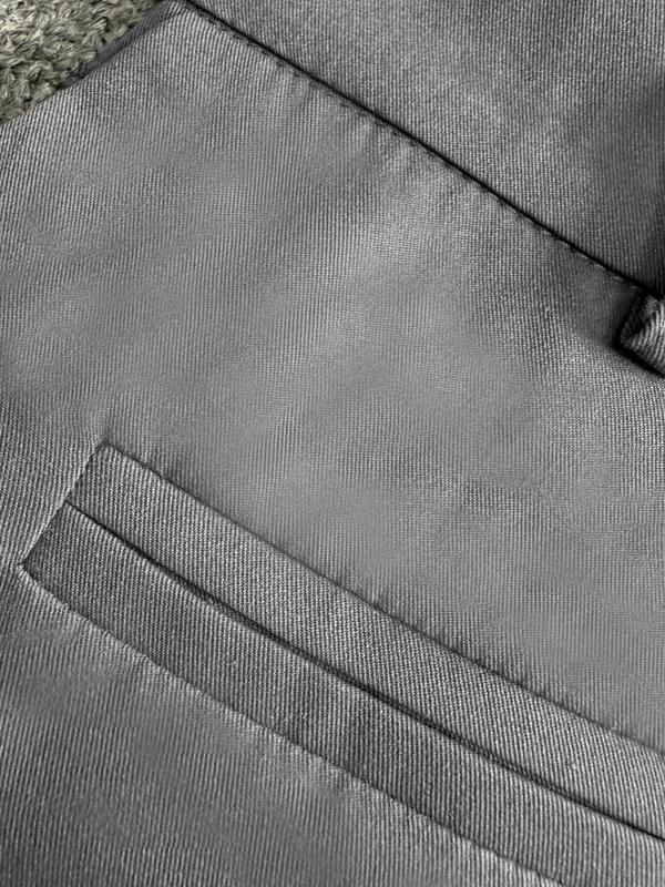 Men's Solid Color Suit Pants, Slim Fit Business Formal Pants for Work Office, Men's Trousers for Summer, Menswear 7
