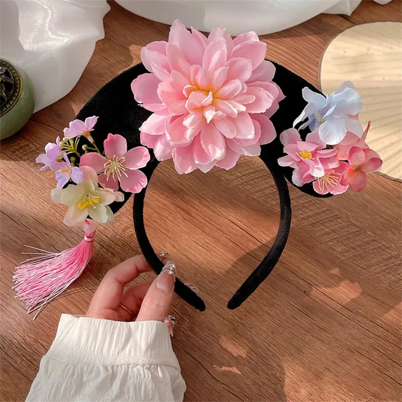Băng Đô Công Chúa, Qings Cổ Điển, Dành Cho Nữ, Băng Đô Hoa Cổ Điển, Đồ Trang Trí Tóc Trang Phục Trung Quốc, Vòng Tóc, Thích Hợp Cho Trang Phục Nhập Vai Và Tiệc Tùng, Đồ Trang Trí Tóc 1